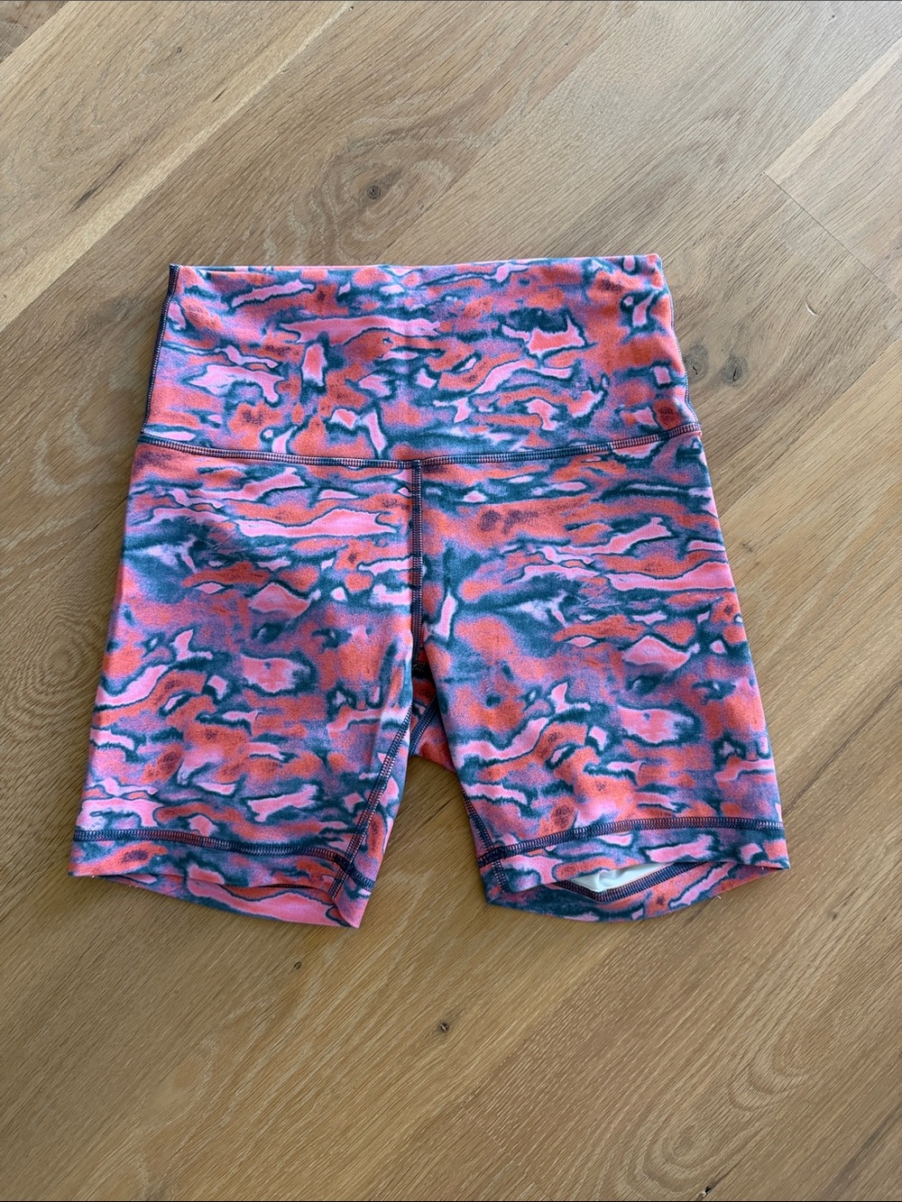 lululemon athletica Pink and Navy Kids Swim Trunks